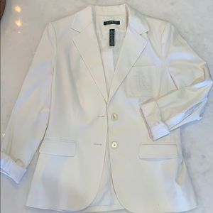 Ralph Lauren white blazer